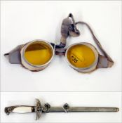 WWI snow goggles,