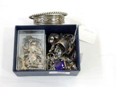 Skull-pattern belt, skull-pattern ring,