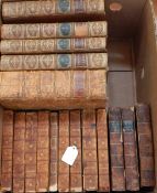 Quantity of antiquarian books in leather bindings including 