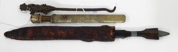 A fertility hook, an Islamic dagger,