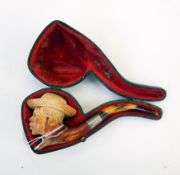 Meerschaum and amber pipe,