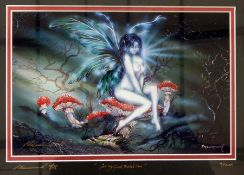 Peter Pracownik 
Artist's proof 
Fairy on toadstool, inscribed 
