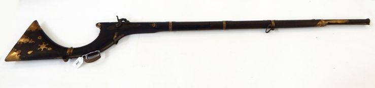 An Eastern percussion cap musket stamped and dated 1949, stock 11½ 