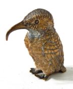 Austrian bronze model of a kingfisher, 6.