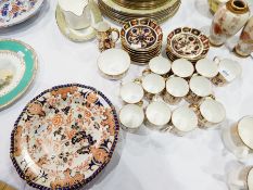 Set of 12 Royal Crown Derby china coffee cans and saucers,