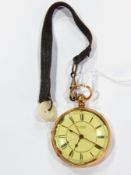 Victorian 18ct gold Robert Roskell of Liverpool pocket watch,