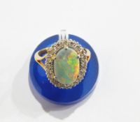 18ct gold, opal,