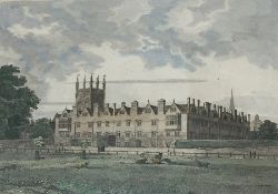 19th Century hand coloured engraving 