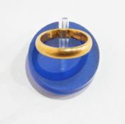 22ct gold plain wedding band, Birmingham 1923, 5g approx.