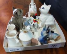 Two Beswick cats, Wade model 