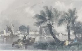Collection of framed prints,