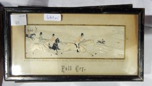 Collection of five stevengraphs with titles 