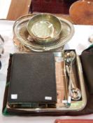 Plated fish eaters, fruit basket,