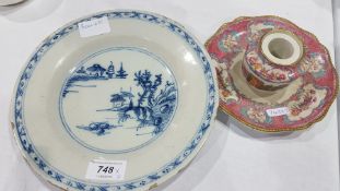 Antique delft plate,