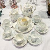 Victorian china teaset,
