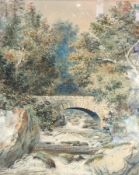 Havell 19th century British
Watercolour
Woodland glade with deer,