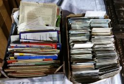 A collection of theatre programmes and a few Ordnance Survey maps