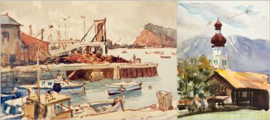 Harry Riley (1895-1966)
Two watercolours
