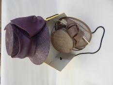 A selection of vintage and later hats including a 'Tricia' ciname hat,