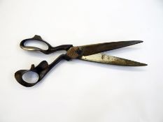 Pair 19th century French tailor's shears, stamped 