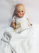 Theodore Rechnagel bisque headed baby doll inscribed 