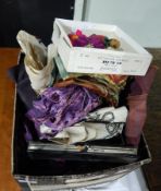 A collection of samplers and other sundry textiles
