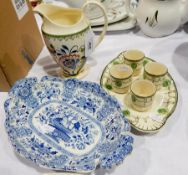 Old Bristol delft pottery jug,