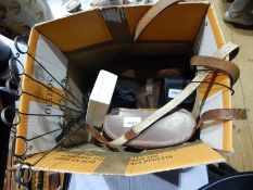 A pair of Norfolk 8x40 binoculars in case, a 1937 Timbers pair of binoculars with a 189 battery,