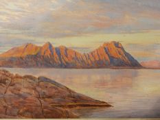 Unattributed
Watercolour drawing 
Coastal scene with storm clouds, 35cm x 66cm,