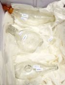 Cut glass fruit bowl, trellis and star cut,