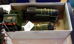 Two Hornby 'O' gauge locomotives and tenders,
