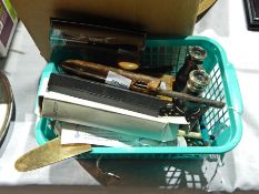 A pair of opera glasses, a Parker pen,