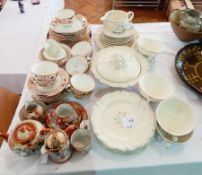 An Oriental eggshell part tea service,