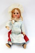 Bisque headed doll marked 