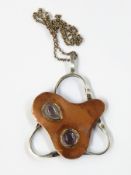 1960's silver-coloured metal,