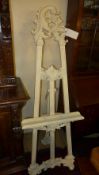 A white painted easel