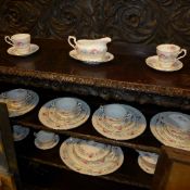 A Royal Standard porcelain part tea set/dinner service with foliate spray decoration
