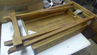 A vegetable crate in the form of a butlers tray