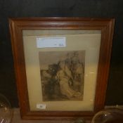 The Holy Family with St. John after Albrecht Durer print