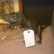 A bronzed dinosaur