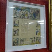 A late C19th framed poem 1886 ''The child's complaint''