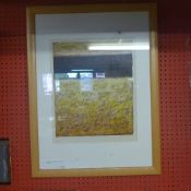 A gouache and pastel abstract composition by Coutts-Smith
