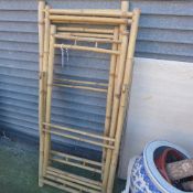 A pair of bamboo desk chairs (no seats)