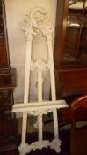 A white painted easel