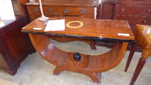An Art Deco U-shaped console table (a/f)
