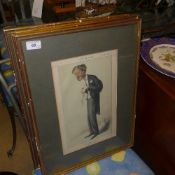 A collection of four various spy prints framed and glazed