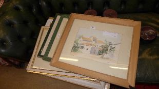 A collection of a quantity of prints fruit, flowers and fish