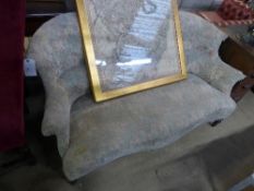 A late C19th French settee (needs re-upholstering)
