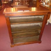 A Victorian mahogany open bookcase