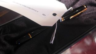 A boxed Mont Blanc fountain pen